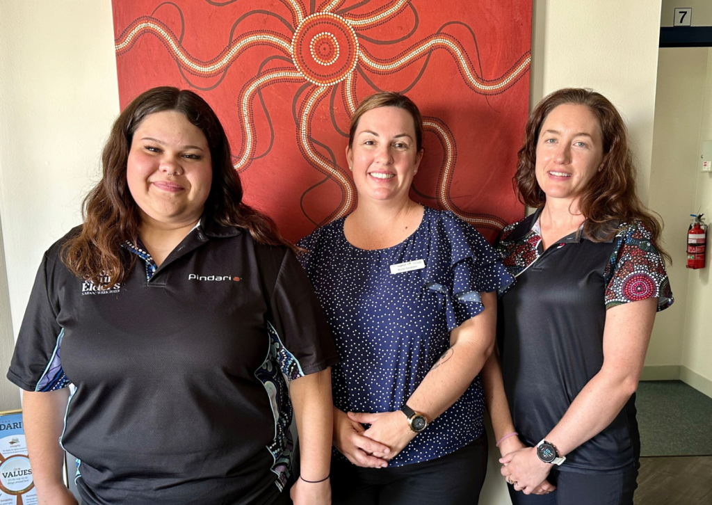 Kylie Godden (middle) focuses on connecting employers and rising talents in regional Western Australia.